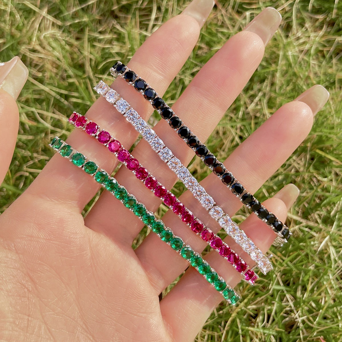 [ELAN LUXE]Radiant Colorful Round Cut Party Bracelet