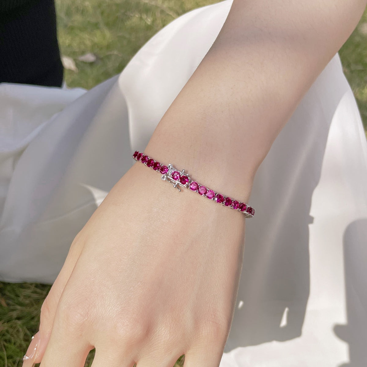 [ELAN LUXE]Radiant Colorful Round Cut Party Bracelet