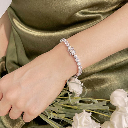 [ELAN LUXE]Ornate Sparkling Round Cut Wedding Bracelet