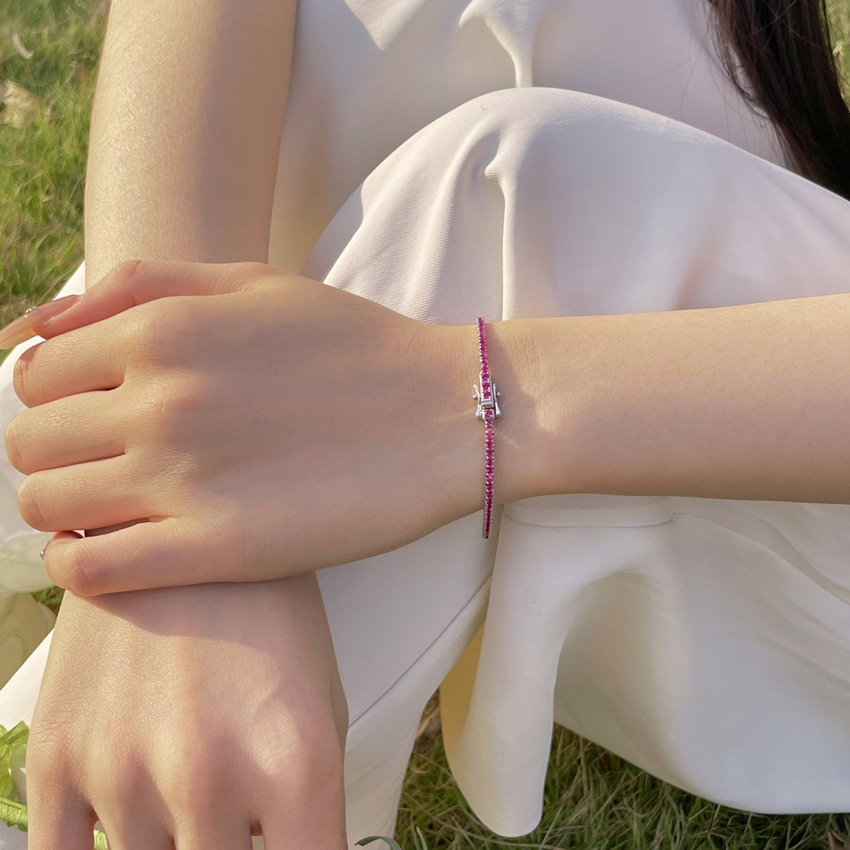 [ELAN LUXE]Radiant Colorful Round Cut Party Bracelet
