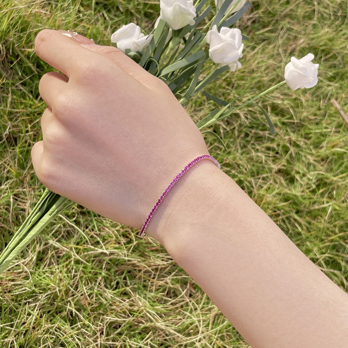 [ELAN LUXE]Radiant Colorful Round Cut Party Bracelet