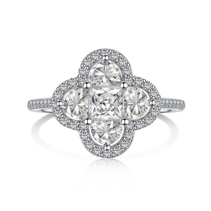 [ELAN LUXE]Luxurious Eternity Flower Shape Banquet Ring