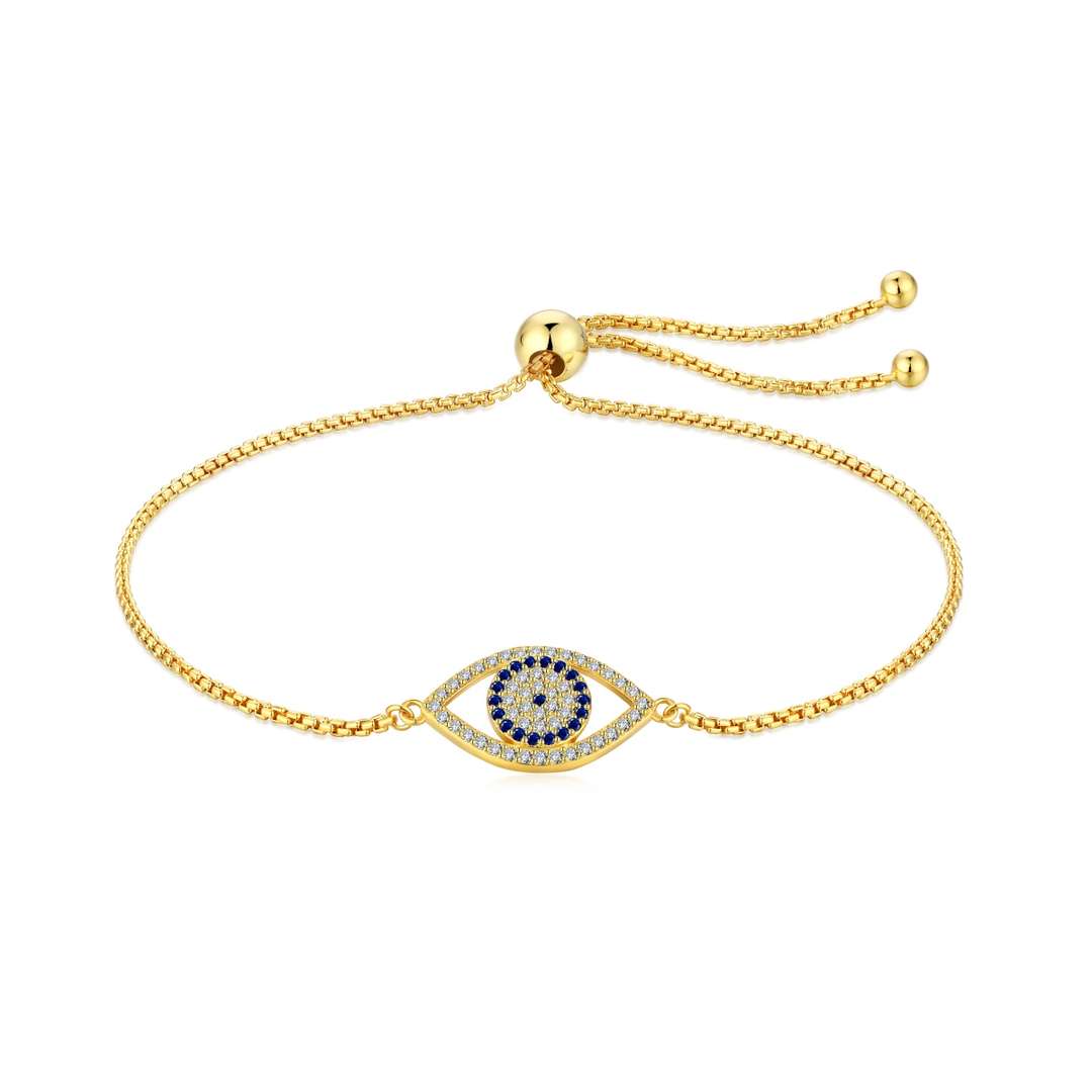 [ELAN LUXE]Dazzling Eye Shape Necklace