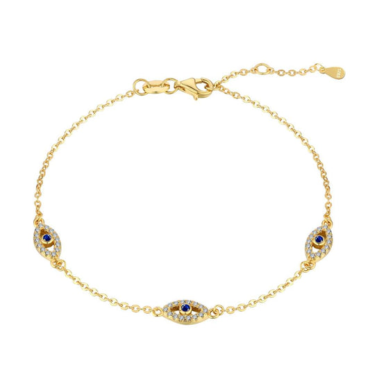 [ELAN LUXE]Evil Eye Shape Pendent Necklace