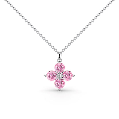 [ELAN LUXE]Four-Leaf Clover And Eight-Pointed Star Necklace