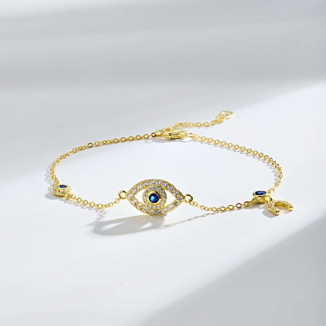 [ELAN LUXE]Dainty Eye Shape Necklace
