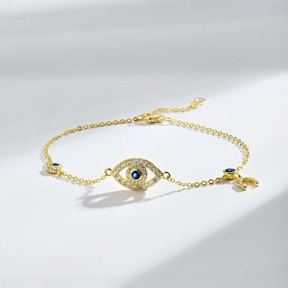 [ELAN LUXE]Dainty Eye Shape Necklace