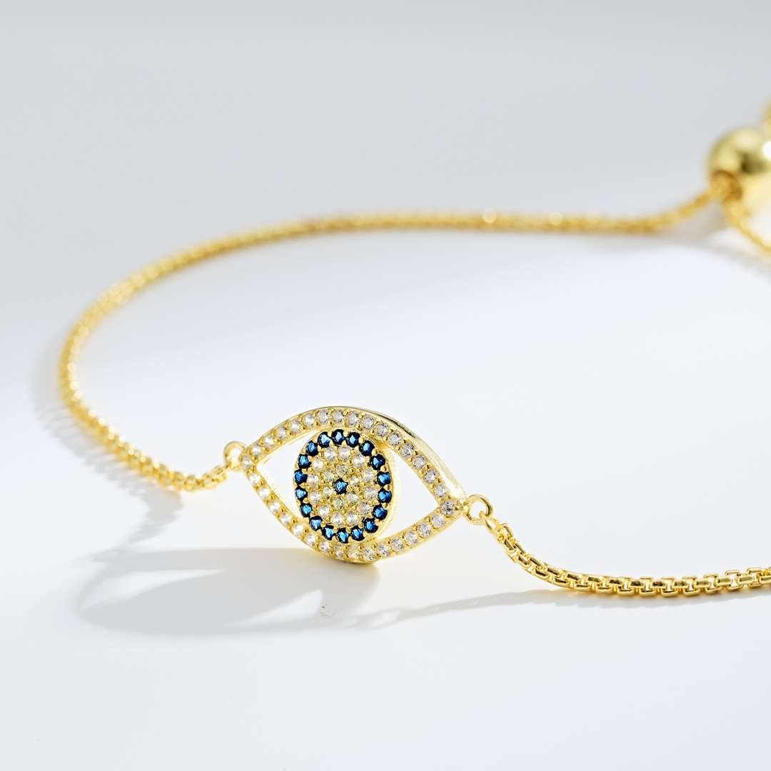 [ELAN LUXE]Dazzling Eye Shape Necklace