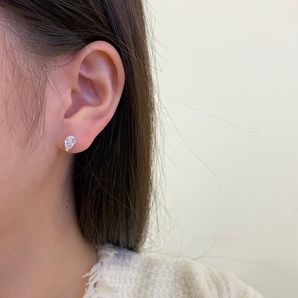 [ELAN LUXE]Ornate Water Drop Shape Earrings