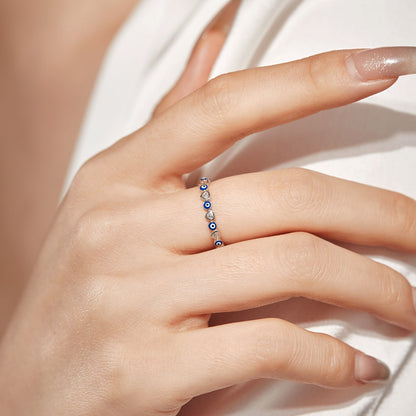 [ELAN LUXE]Radiant Colorful Round Shape Daily Ring