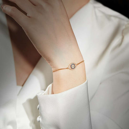 [ELAN LUXE]Dazzling Eye Shape Necklace