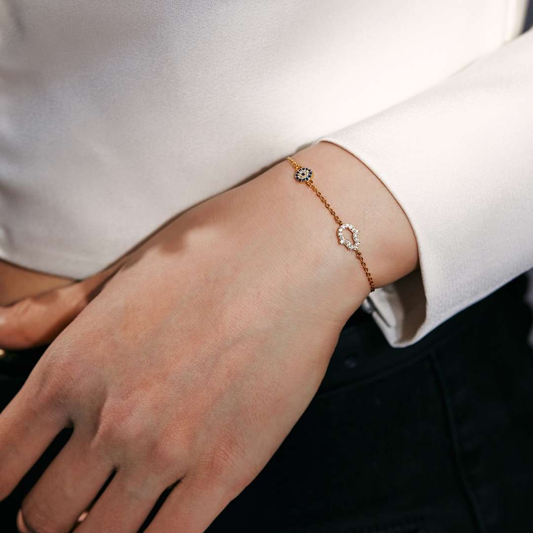 [ELAN LUXE]Gost Shape & Round Shape Necklace