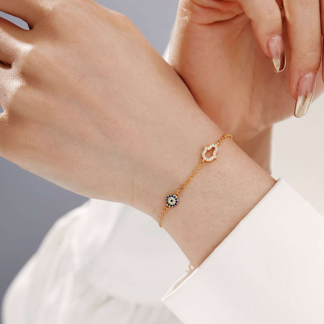 [ELAN LUXE]Gost Shape & Round Shape Necklace