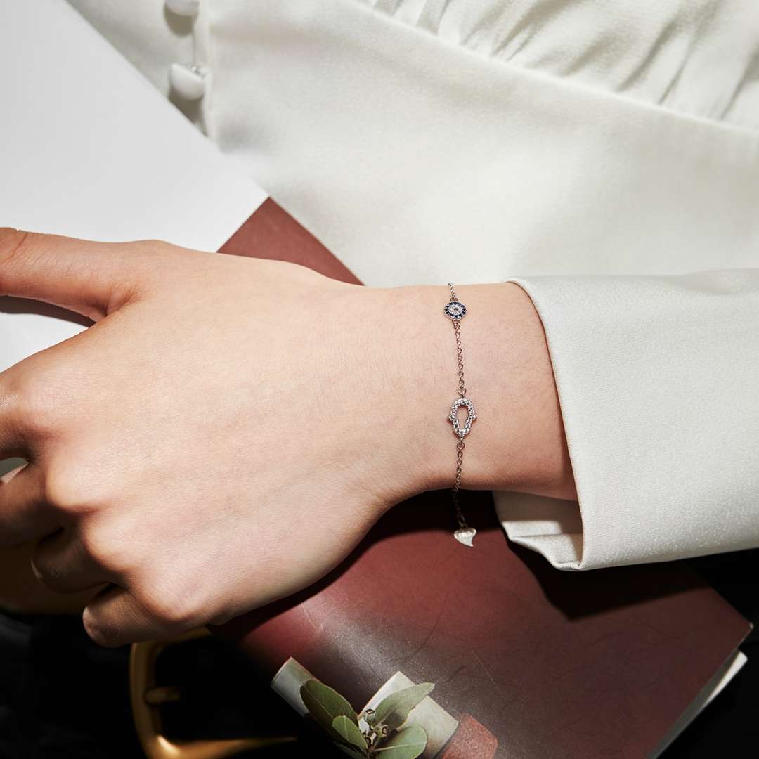 [ELAN LUXE]Gost Shape & Round Shape Necklace