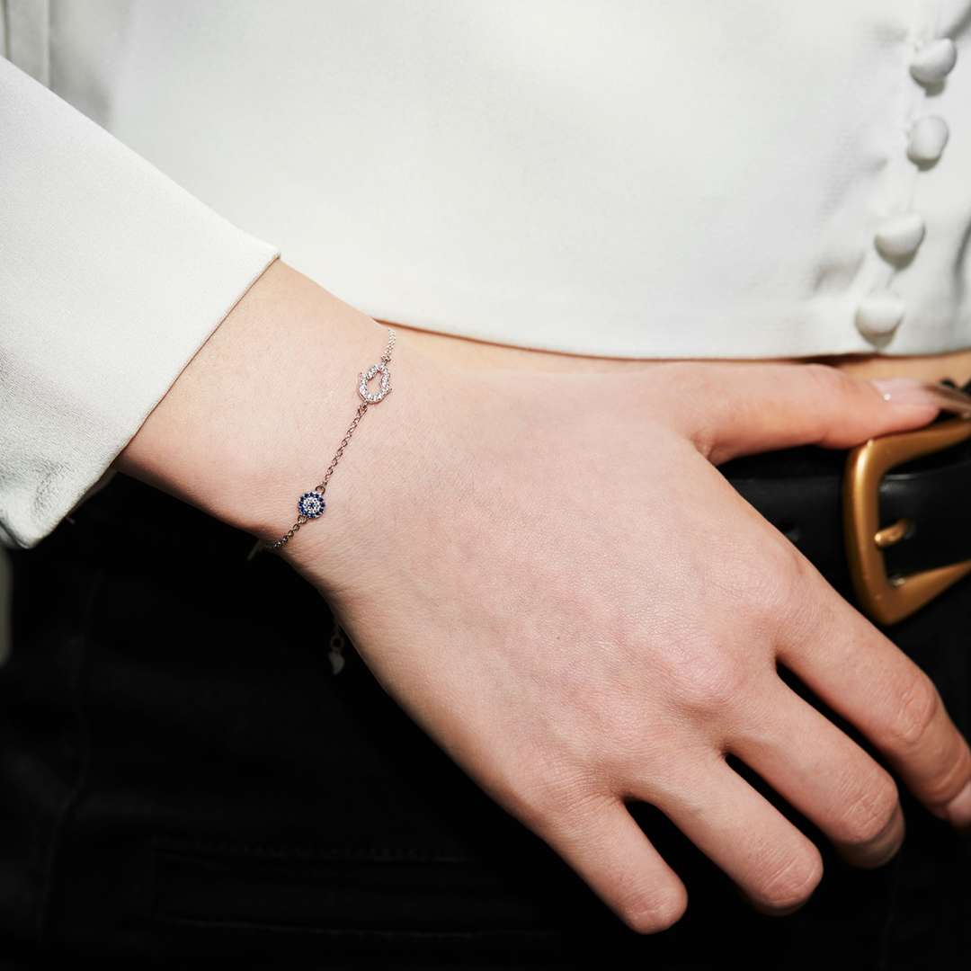 [ELAN LUXE]Gost Shape & Round Shape Necklace