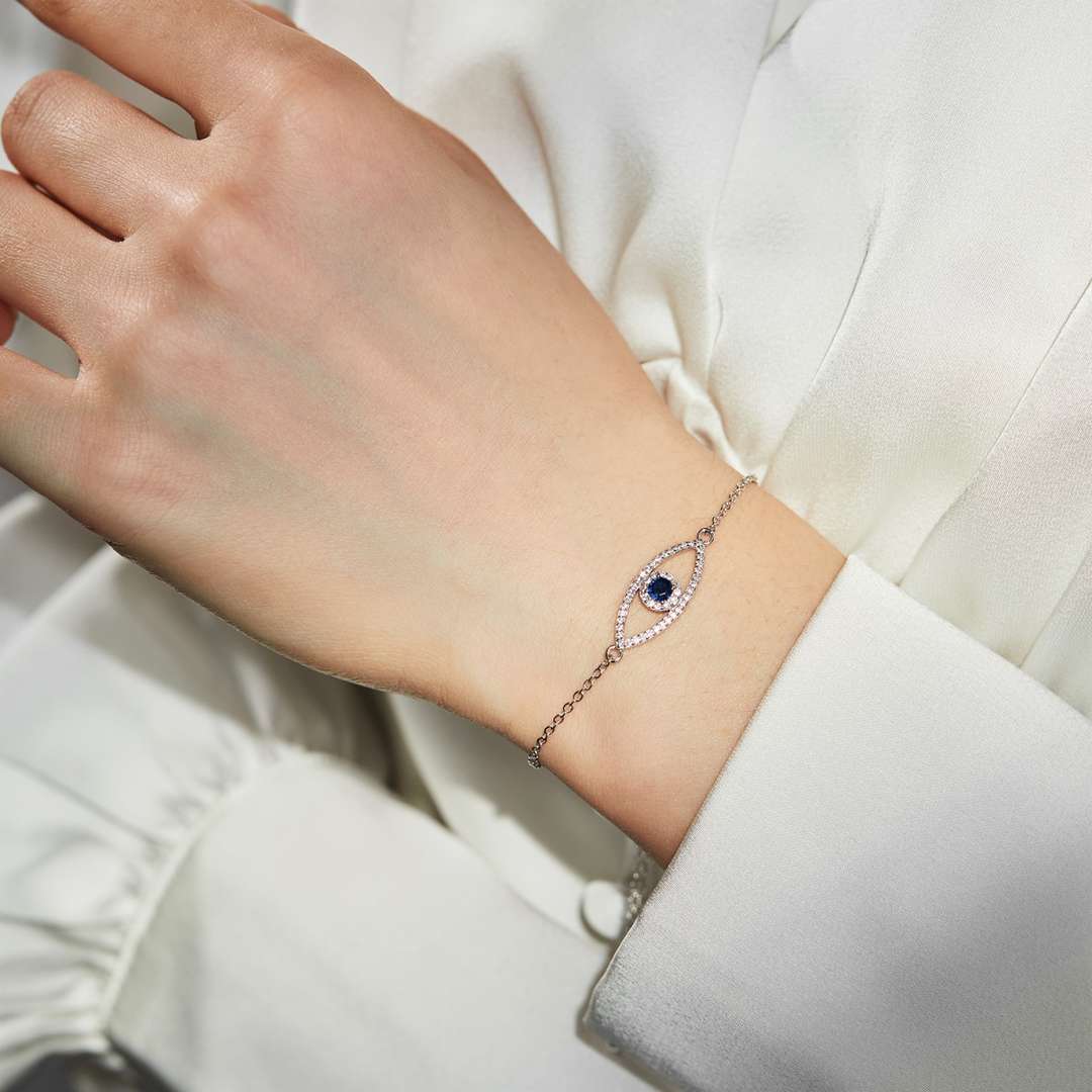 [ELAN LUXE]Devil's Eye Hollow Design Bracelet