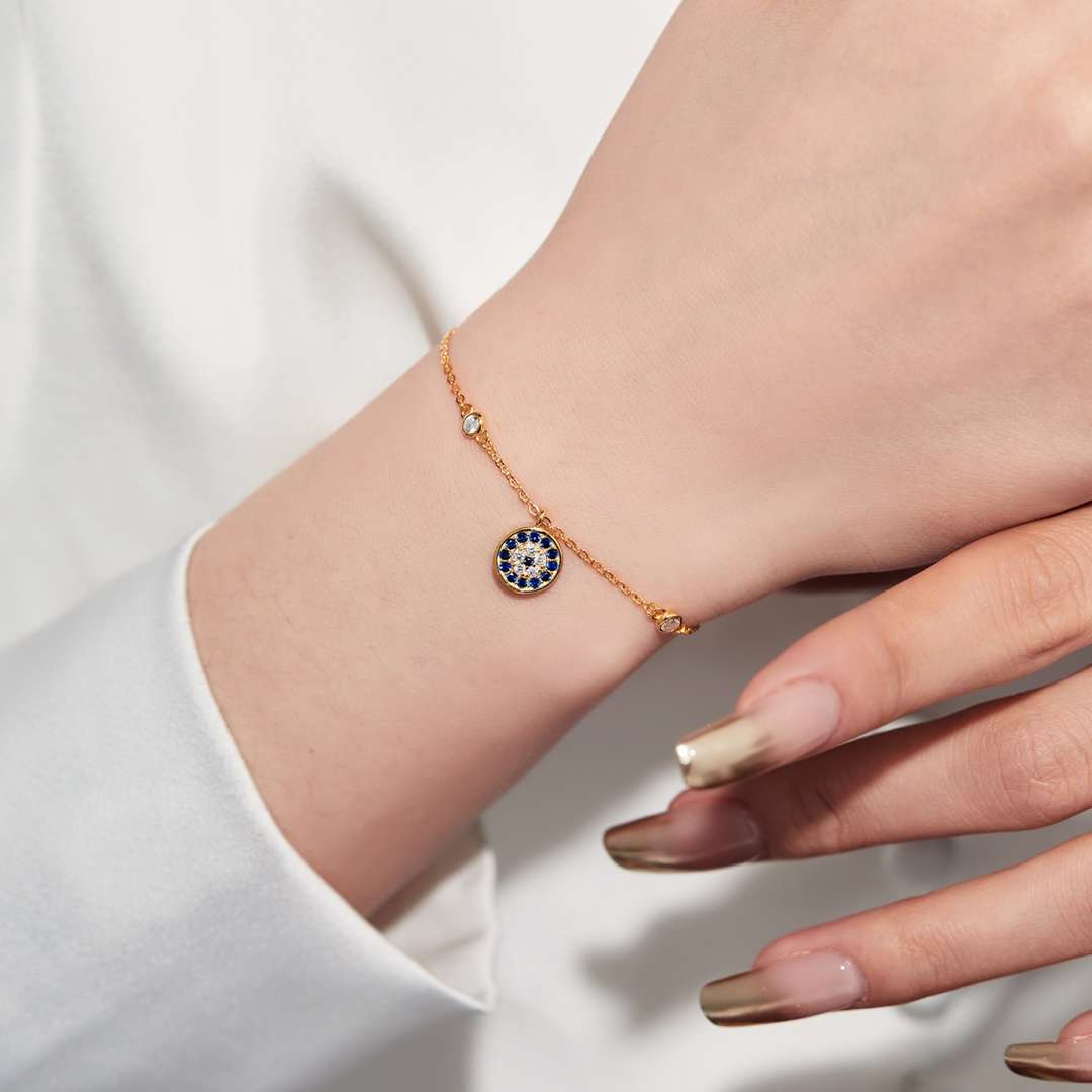[ELAN LUXE]Devil's Eye Round Shape Bracelet