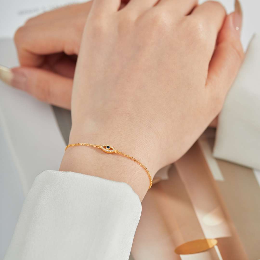 [ELAN LUXE]Evil Eye Shape Necklace