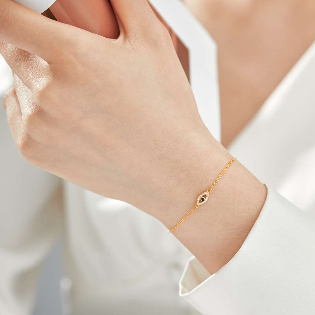 [ELAN LUXE]Evil Eye Shape Necklace