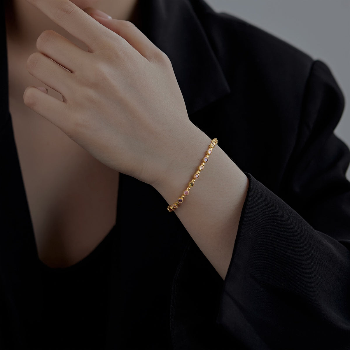 [ELAN LUXE]Sparkling Exquisite Round Cut Party Bracelet