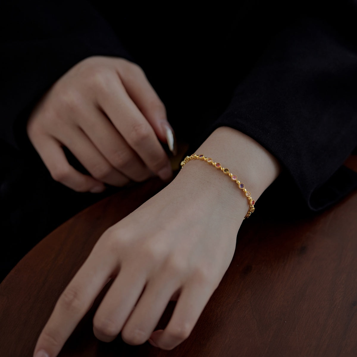 [ELAN LUXE]Sparkling Exquisite Round Cut Party Bracelet