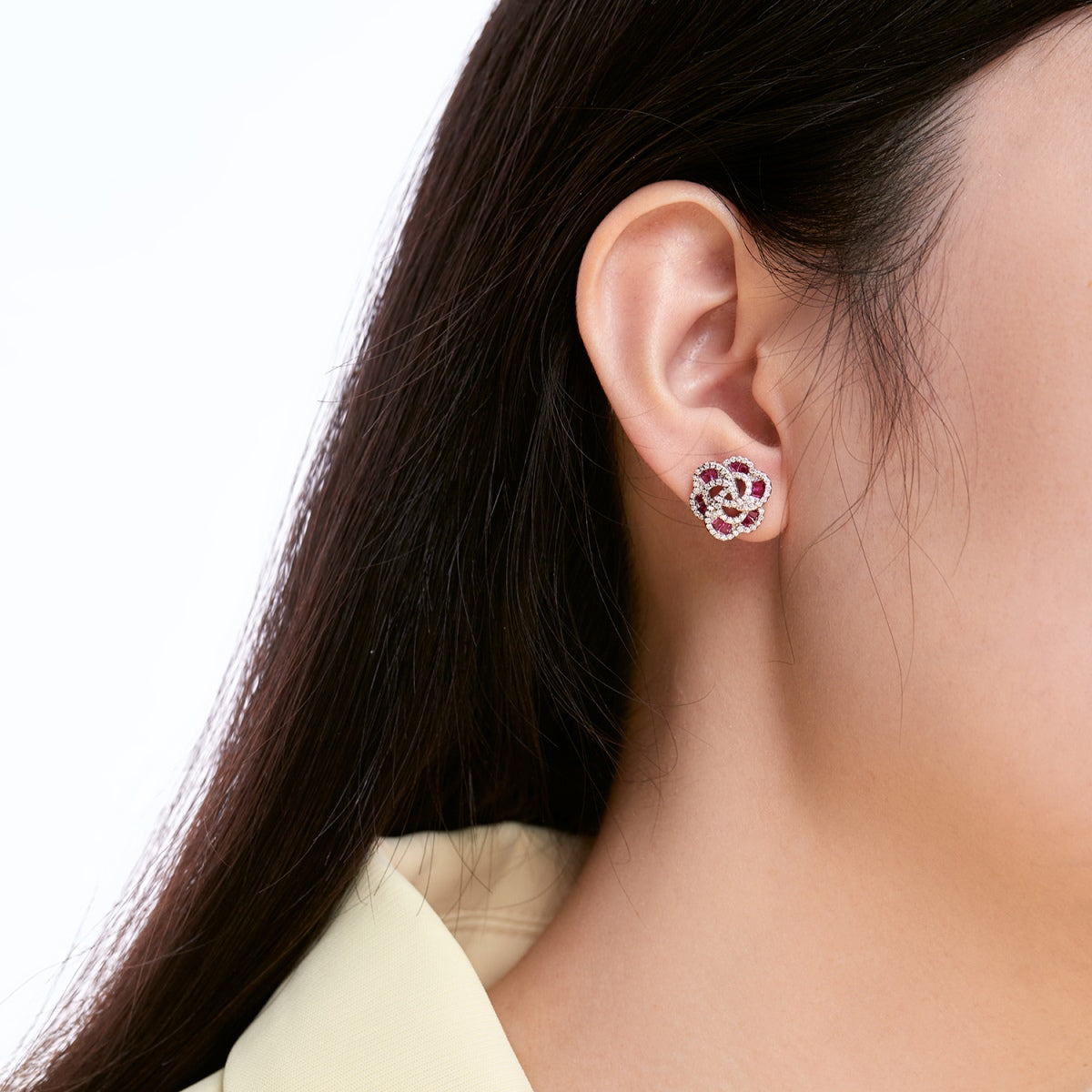 [ELAN LUXE]Exquisite Flower Shape Daily Earrings