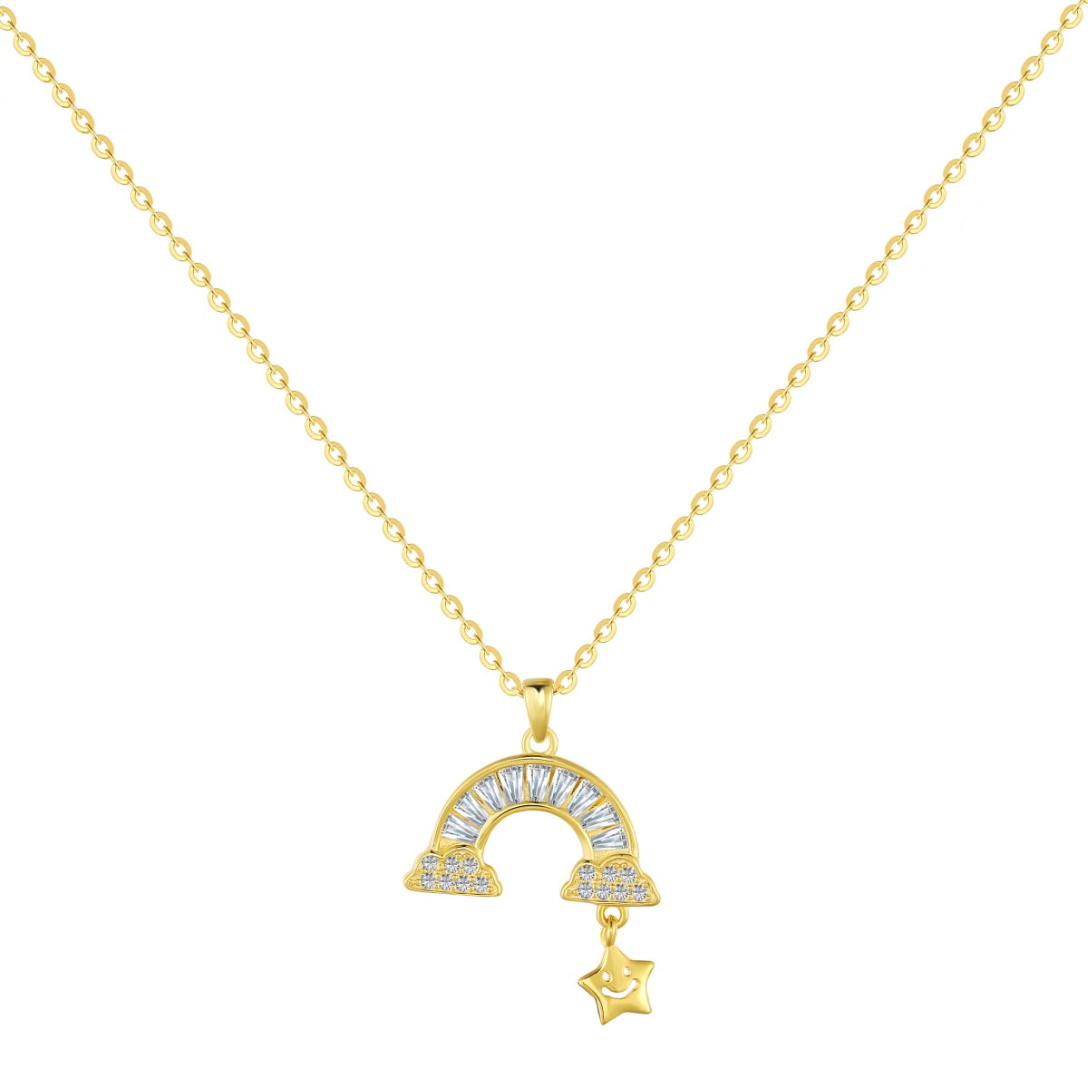 [ELAN LUXE]Unique Rainbow Star Necklace