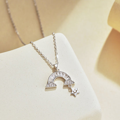[ELAN LUXE]Unique Rainbow Star Necklace