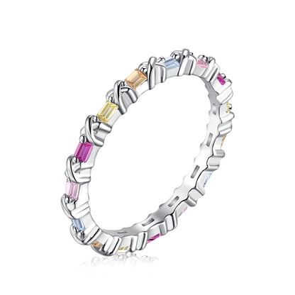 [ELAN LUXE]Charming Colorful Round Cut Daily Ring