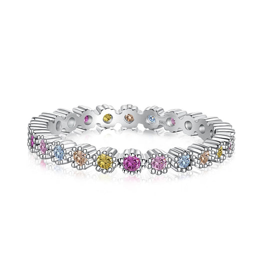 [ELAN LUXE]Exquisite Colorful Round Cut Party Ring