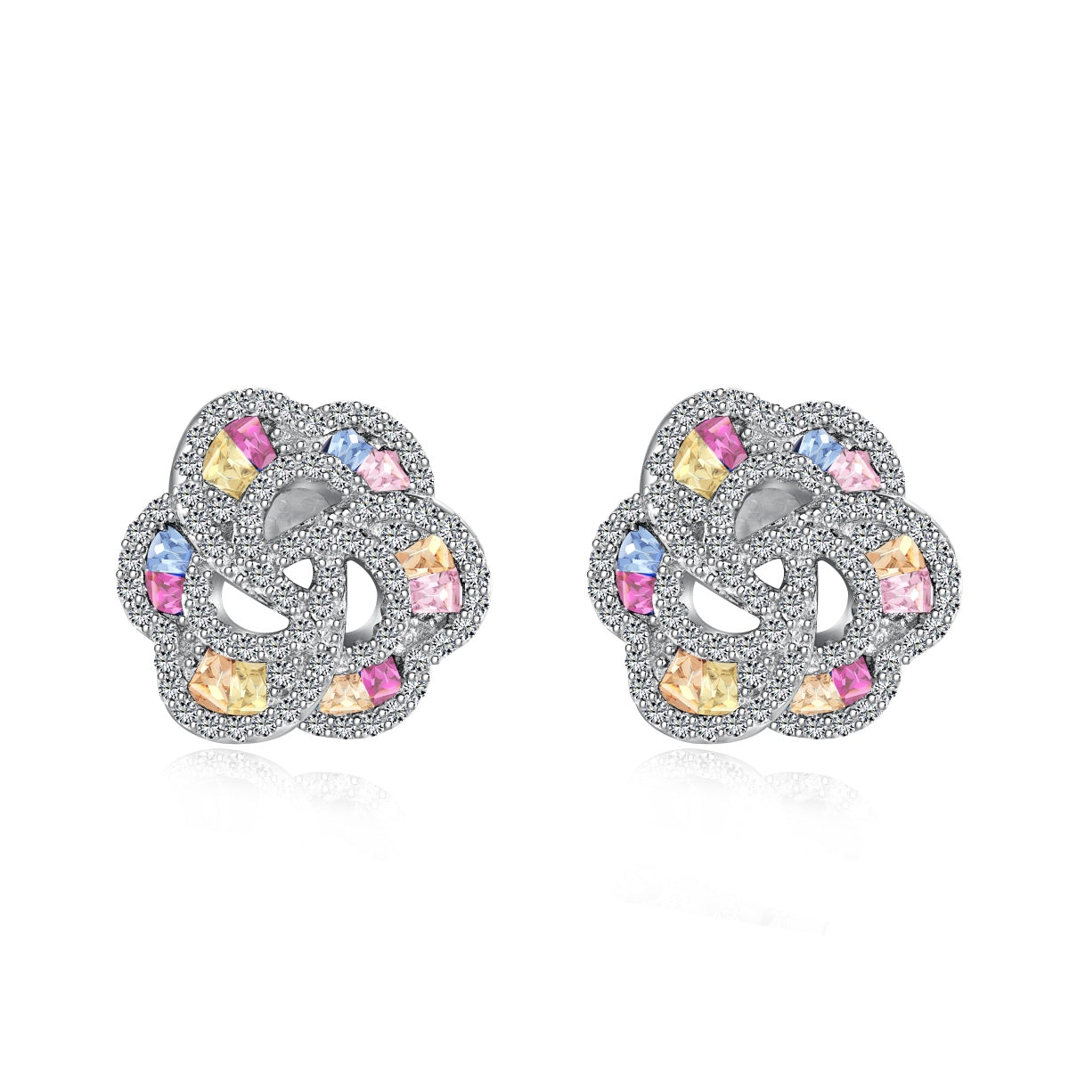 [ELAN LUXE]Exquisite Flower Shape Daily Earrings