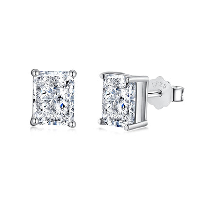 [ELAN LUXE]Radiant Luxurious Princess Cut Daily Earrings