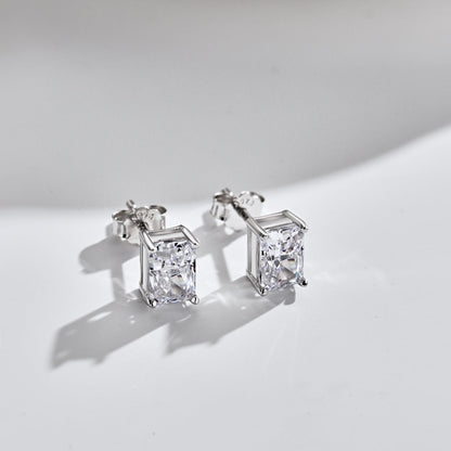 [ELAN LUXE]Radiant Luxurious Princess Cut Daily Earrings