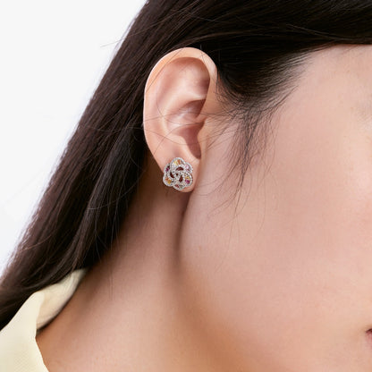 [ELAN LUXE]Exquisite Flower Shape Daily Earrings