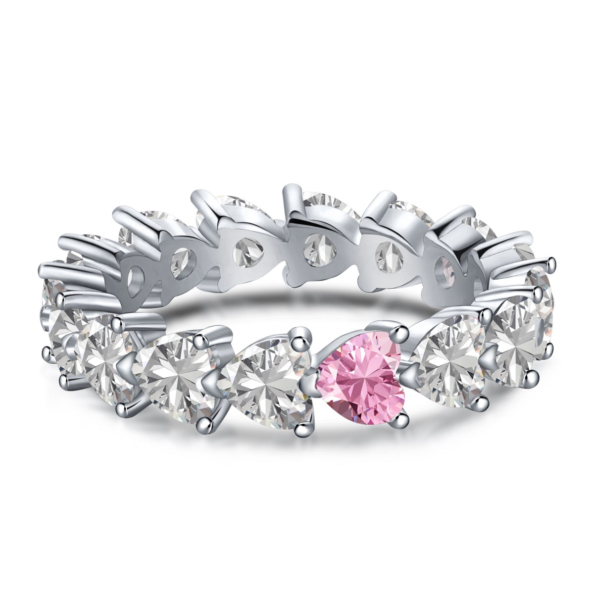 [ELAN LUXE]0.25 Carat Radiant Romance Heart Cut Lover Ring
