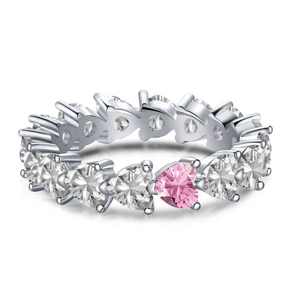 [ELAN LUXE]0.25 Carat Radiant Romance Heart Cut Lover Ring