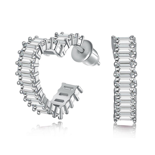 [ELAN LUXE]Radiant Heart Cutout Earrings
