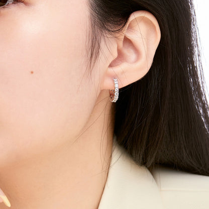 [ELAN LUXE]Radiant Colorful Round Cut Earrings