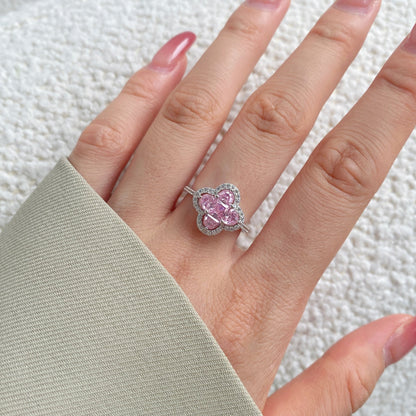 [ELAN LUXE]Luxurious Eternity Flower Shape Banquet Ring