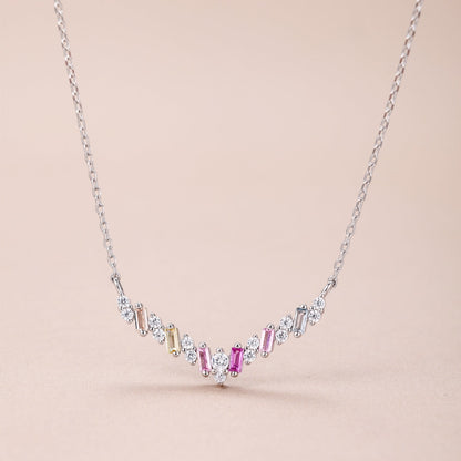 [ELAN LUXE]Dazzling Rainbow Necklace