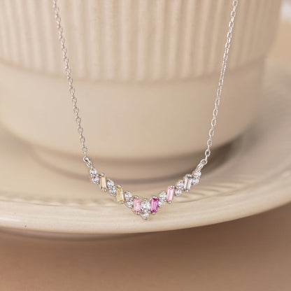 [ELAN LUXE]Dazzling Rainbow Necklace