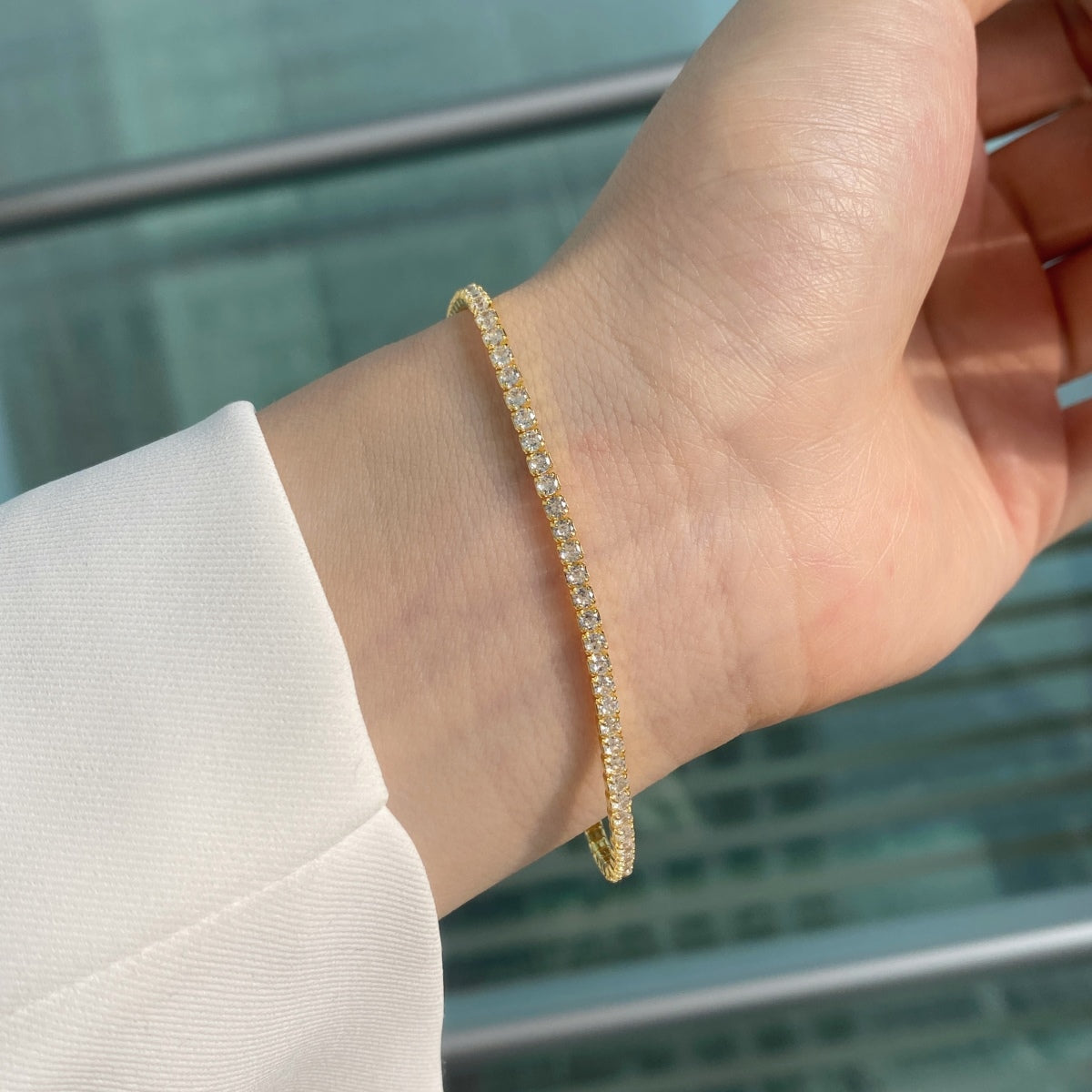 [ELAN LUXE]Radiant Colorful Round Cut Party Bracelet