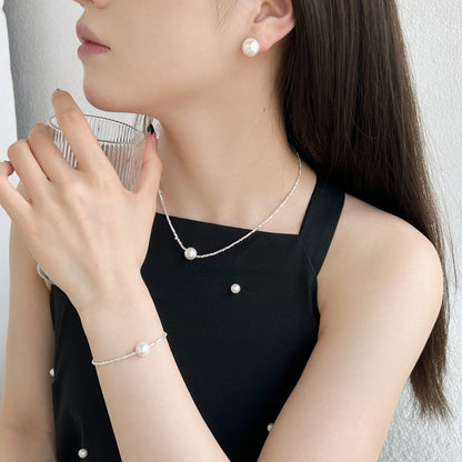 [ELAN LUXE]Delicate Pearl Earrings