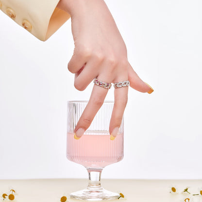 [ELAN LUXE]Sparkling Vibrant Emerald Cut Daily Ring