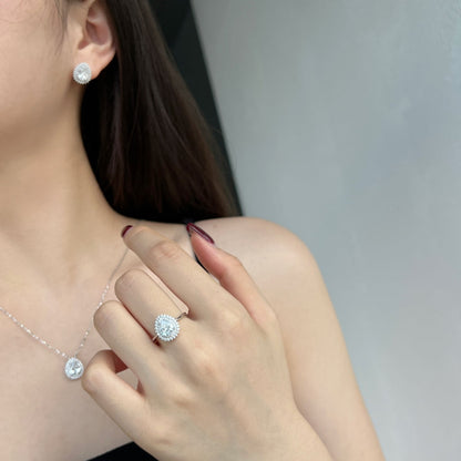 [ELAN LUXE]Delicate Gorgeous Pear Cut Daily Earrings