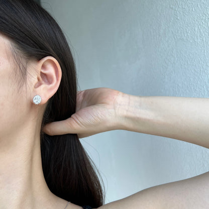 [ELAN LUXE]Delicate Radiant Oval Cut Daily Earrings