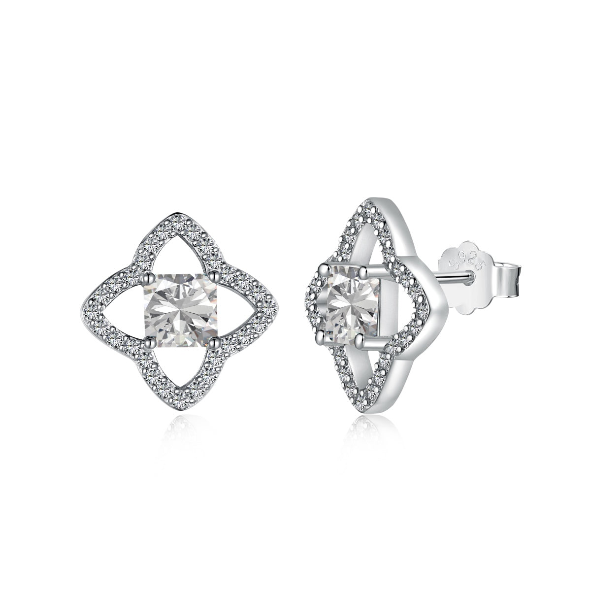 [ELAN LUXE]Elegant Star Shape Princess Cut Daily Earrings