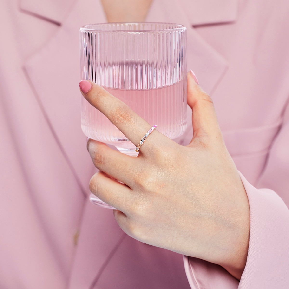 [ELAN LUXE]Lively In Shades Elegant Radiant Cut Daily Ring