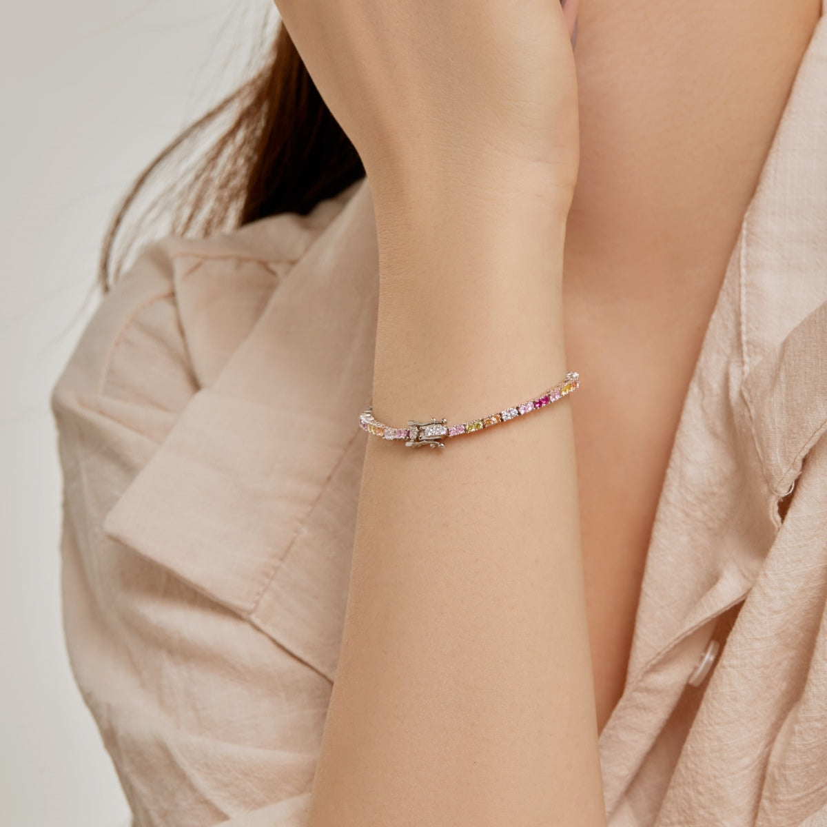[ELAN LUXE]Delicate Romantic Heart Shape Lover Bracelet