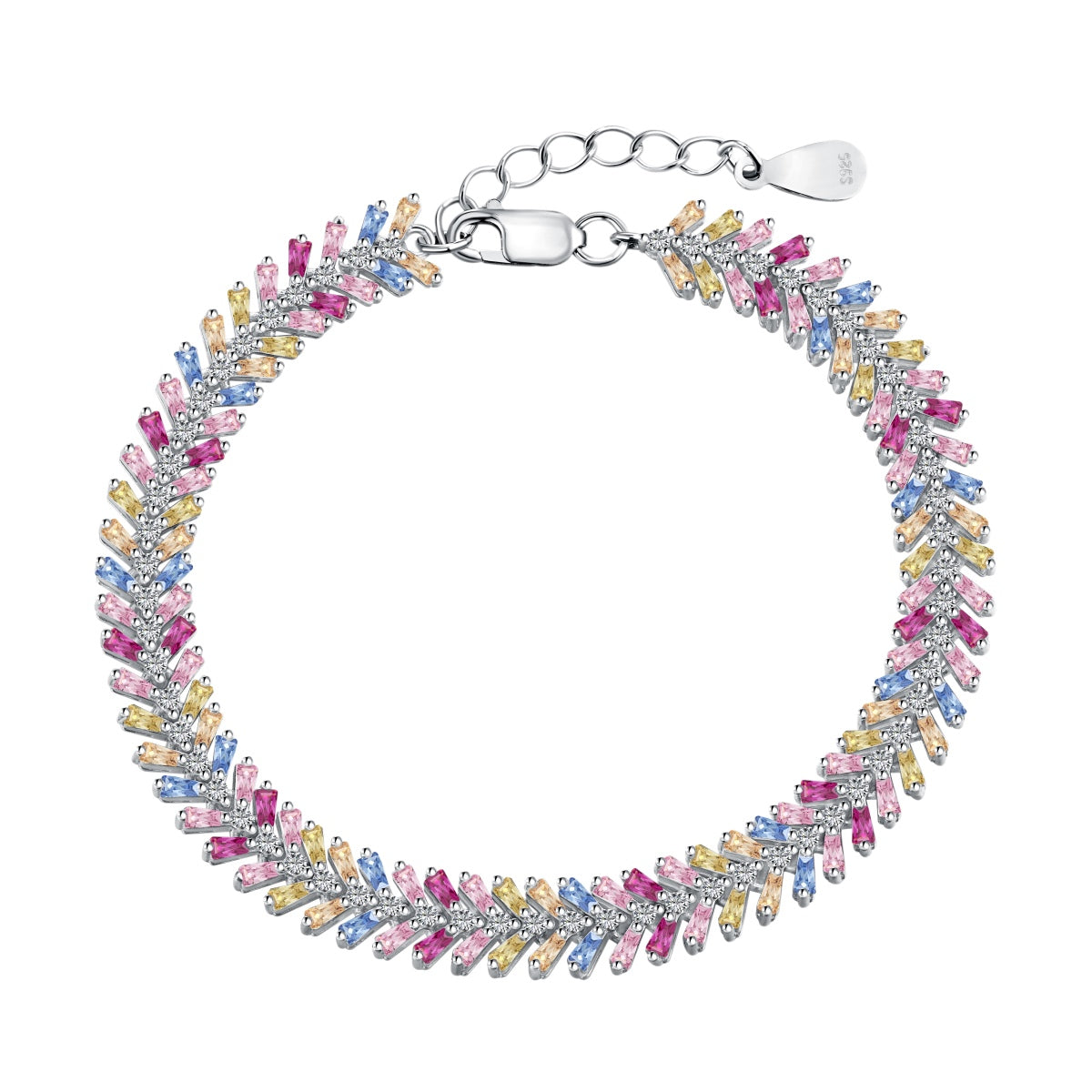 [ELAN LUXE]Dainty Radiant Emerald Cut Daily Bracelet